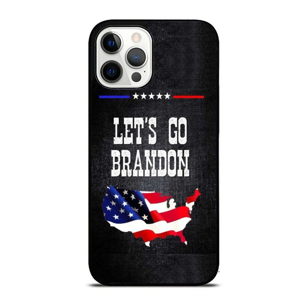 Let_s Go Brandon Vintage US Flag Mag Patriotic Pro Trump iPhone Case